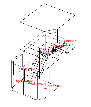 Figure 7.15: Virtual blower door