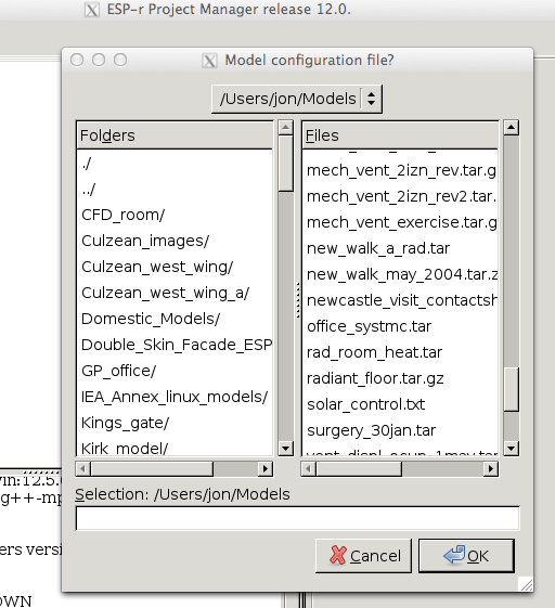 Figure 17.10 GTK file browsing dialog.