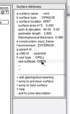 Figure 7.6.2: review of surface attributes